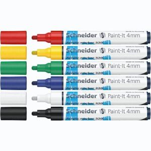 Flomaster Schneider, akrilni marker, Paint-It 320, 4 mm, intenzivne boje 6/1