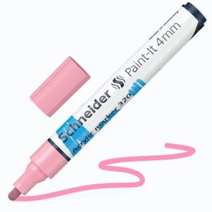 Flomaster Schneider, akrilni marker, Paint-It 340, 4 mm, pastelno rozi