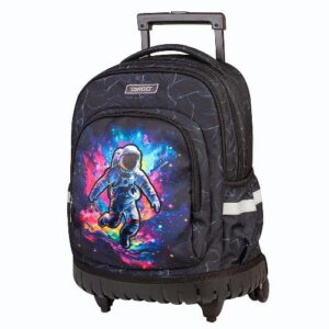 Ruksak na kotačima GALACTIC GLOW 28636 + baterijsko automatsko šiljilo TARGET gratis