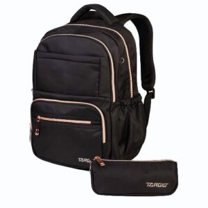 Ruksak i pernica set 2/1 TARGET GLAMMER DEEP BLACK 28711 + pernica gratis