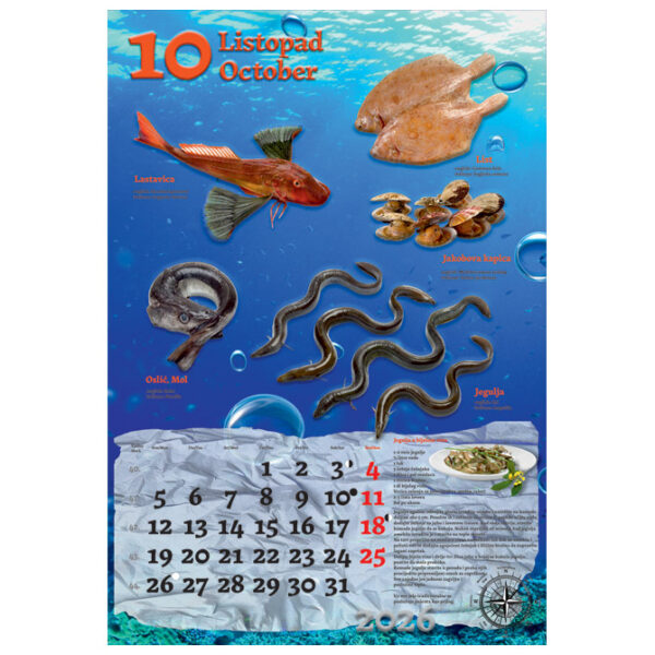 Kalendar "Ribarnica 2026" 13 listova, spirala - Slika 3