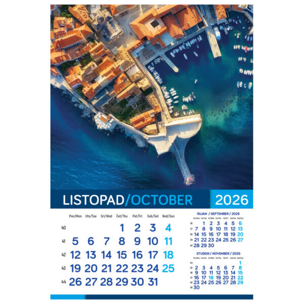 Kalendar "More 2026" 13 listova, spirala - Slika 3