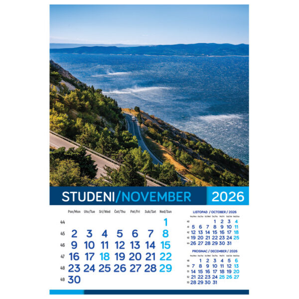 Kalendar "More 2026" 13 listova, spirala - Slika 4