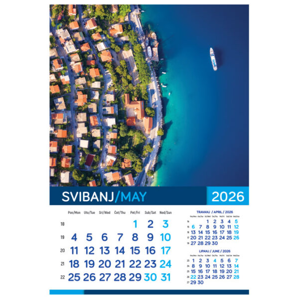 Kalendar "More 2026" 13 listova, spirala - Slika 9