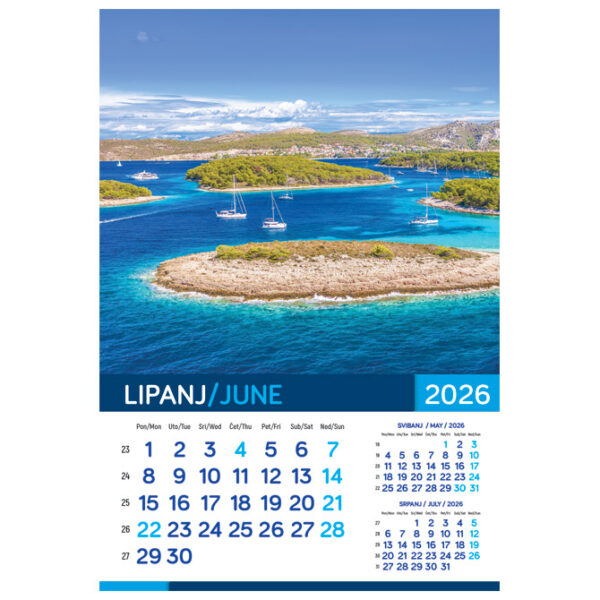 Kalendar "More 2026" 13 listova, spirala - Slika 10