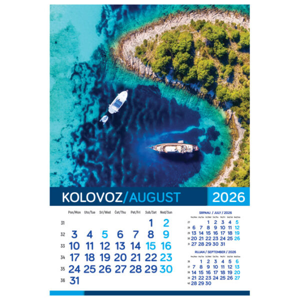 Kalendar "More 2026" 13 listova, spirala - Slika 12
