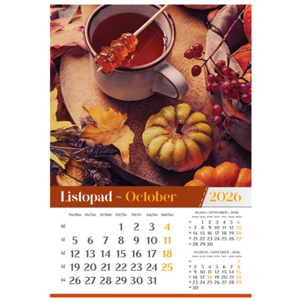 Kalendar "Vrtovi 2026" 13 listova, spirala - Slika 3