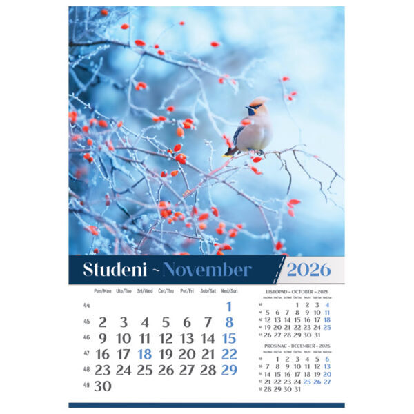 Kalendar "Vrtovi 2026" 13 listova, spirala - Slika 4