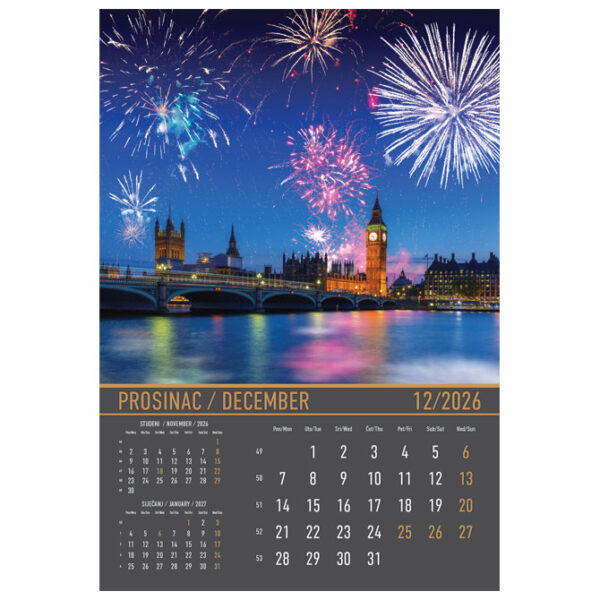 Kalendar "Zrcala u prirodi 2026" 13 listova, spirala - Slika 5