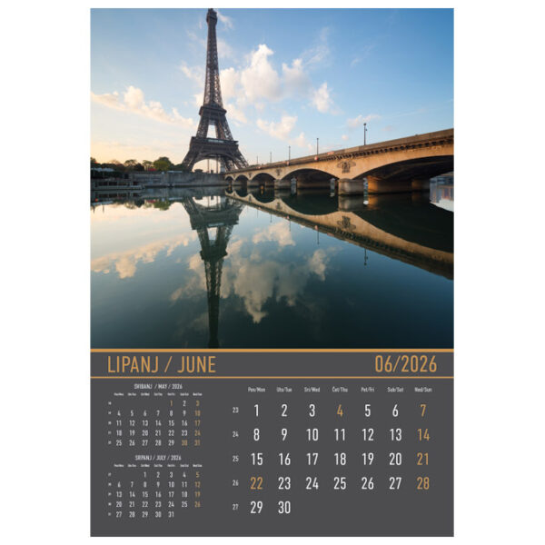 Kalendar "Zrcala u prirodi 2026" 13 listova, spirala - Slika 10