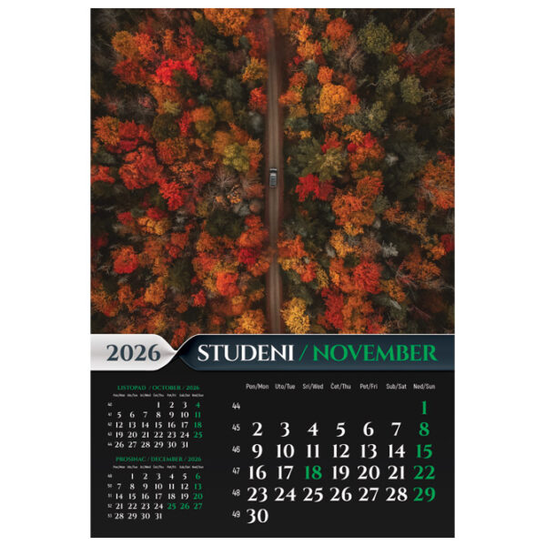 Kalendar "Šumska priča 2026" 13L, spirala - Slika 4