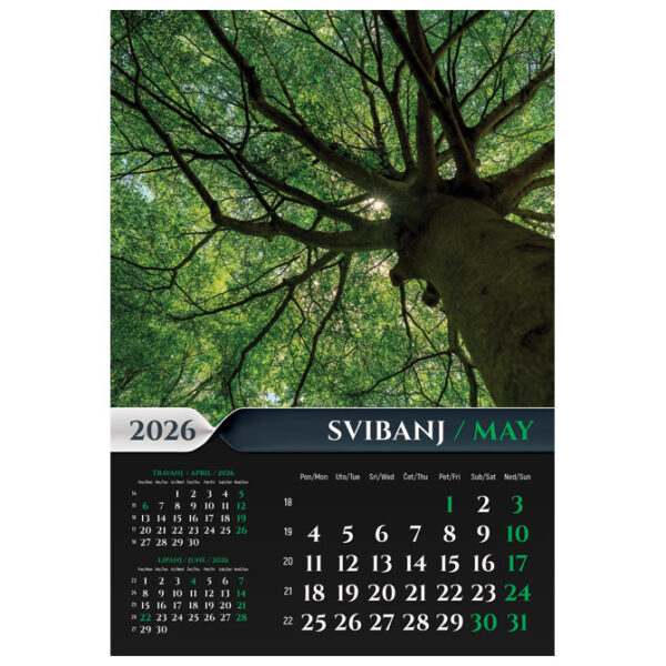 Kalendar "Šumska priča 2026" 13L, spirala - Slika 9