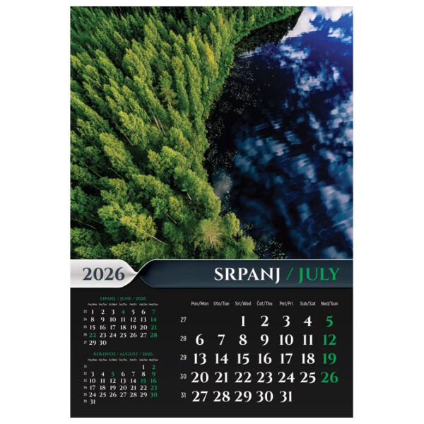 Kalendar "Šumska priča 2026" 13L, spirala - Slika 11