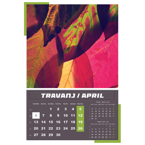 Kalendar "Igre prirode 2026" 13 listova, spirala - Slika 8