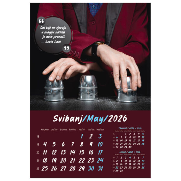 Kalendar "Zrnce mudrosti 2026" 13 listova, spirala - Slika 9