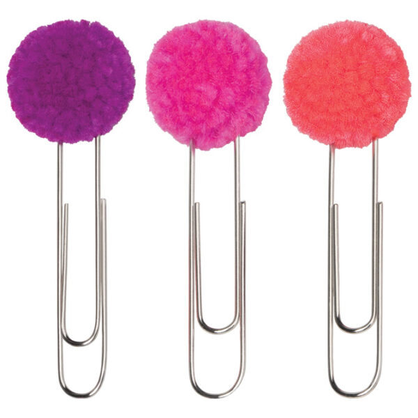 Spajalice ručne velike s pomponom Neon pk6 Knorr Prandell 21-2681100 blister!! - Slika 2
