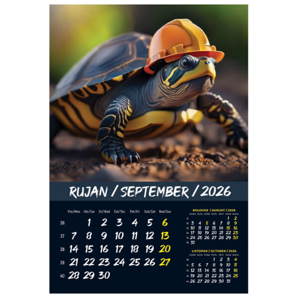 Kalendar "Kućni ljubimci 2026" 13 listova, spirala - Slika 13