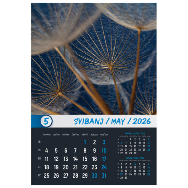 Kalendar "Okom sanjara 2026" 13 listova, spirala - Slika 9