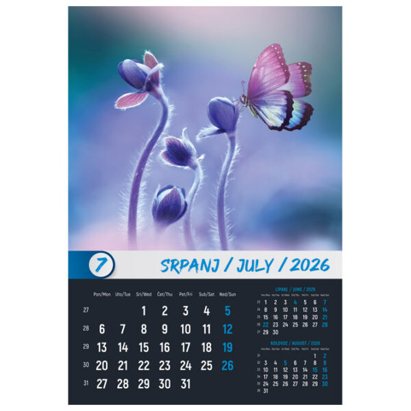 Kalendar "Okom sanjara 2026" 13 listova, spirala - Slika 11