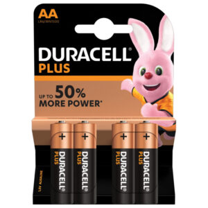 Baterija alkalna 1,5V AA Plus pk4 Duracell LR6 blister!!