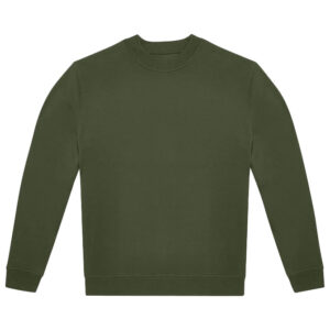 Majica dugi rukavi B&C ID.332 Crew 280g maslinasto zelena S
