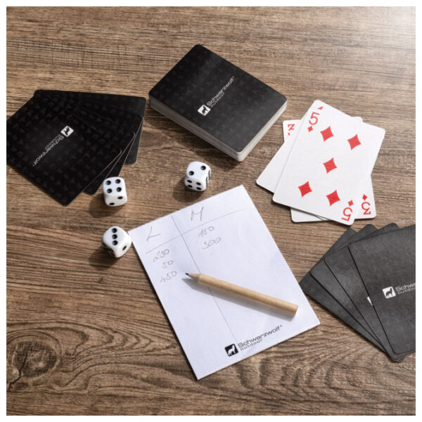 Set Karte igraće za poker + Kockice za jumb Murray Schwarzwolf F7003300AJ3 - Slika 6