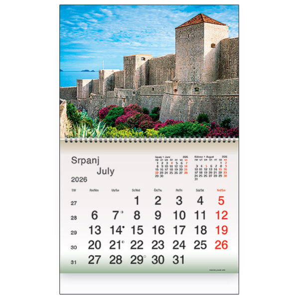 Kalendar "Plavo-zelena Hrvatska" spirala KAL - Slika 2