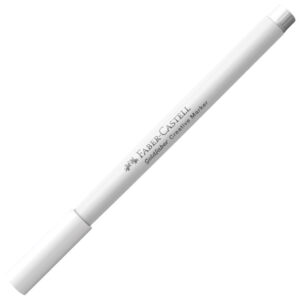 Marker permanentni dekorativni brush Faber Castell 161001 bijeli