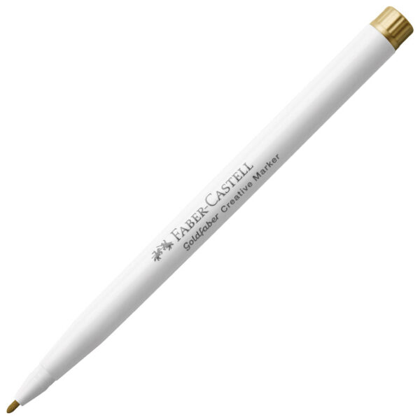 Marker permanentni dekorativni 1,5mm Metalic Faber Castell 161150 zlatni - Slika 2