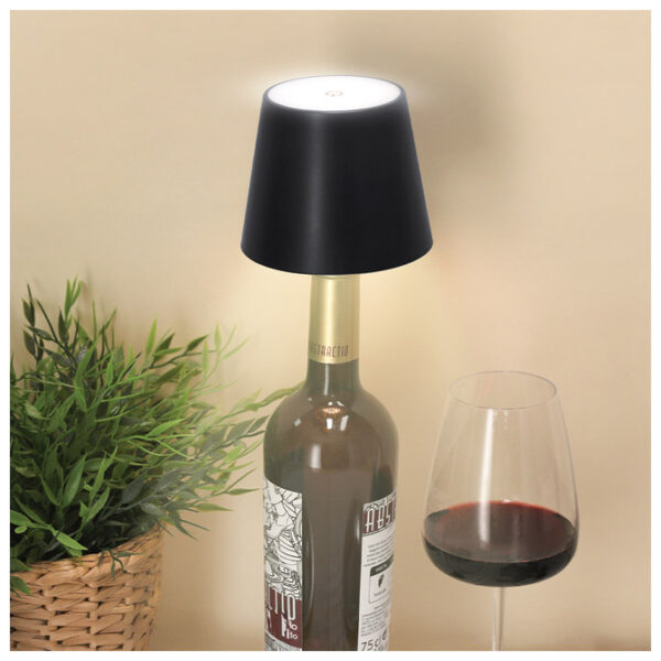 Lampa čep za boce led Makito 21391 crna - Slika 4