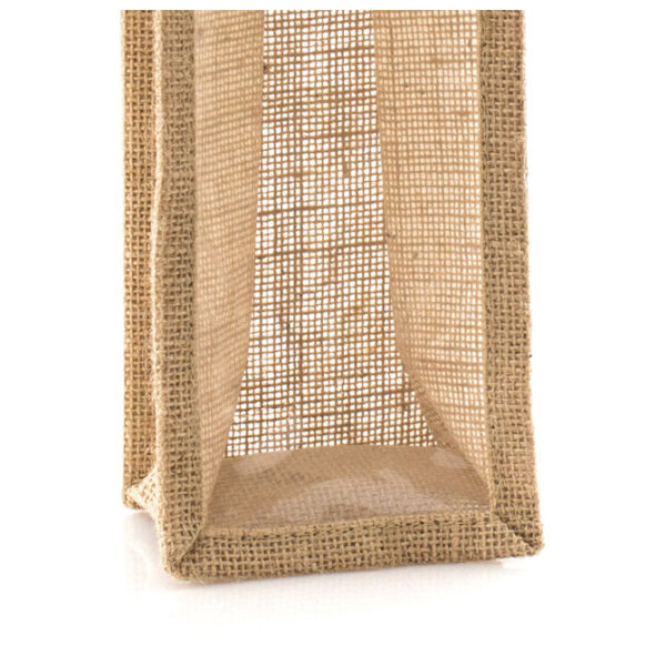 Vrećice za vino juta 10.5x35.5x10cm Makito 3480 s prozorčićem - Slika 3
