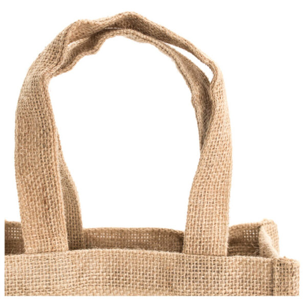 Vrećice za 2 vinske boce juta 20x34.5x10cm Makito 3481s dva prozorčića - Slika 3