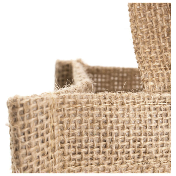 Vrećice za 2 vinske boce juta 20x34.5x10cm Makito 3481s dva prozorčića - Slika 4