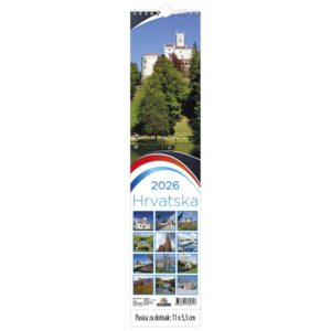 Kalendar zidni Hrvatska 2026.