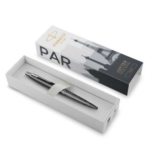 Olovka kemijska Parker Jotter, Global Icon Paris, siva, vrh medium, plava tinta
