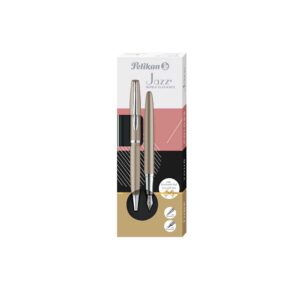 Pisaća garnitura Pelikan, Jazz Noble Elegance, sivo smeđa, u poklon kutiji