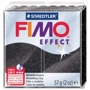 Masa za modeliranje   57g Fimo Effect Staedtler 8020-903 stardust crna!!