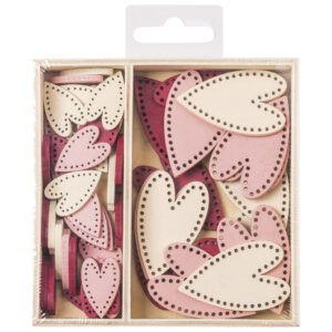 Ukras drveni pk54 Srce duguljasto Knorr Prandell 21-8001307 sortirano blister!!