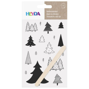 Naljepnice ukrasne Borovi Heyda 20-37809 39 crne blister!!