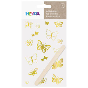 Naljepnice ukrasne Leptiri Heyda 20-37809 62 zlatne blister!!