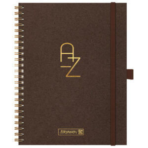 Adresar telefonski 160x210 mm A-Z spiralni s gumicom Brunnen 10-6455073 smeđi!!