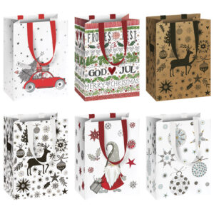 Vrećice ukrasne 10x14x8 cm novogodišnje Stewo 5384 70 sortirano