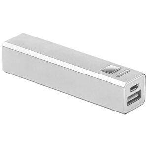 Punjač za mobilne uređaje aluminijski prijenosni srebrni!!