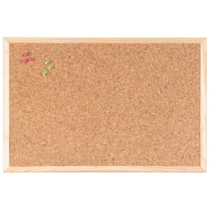 Ploča pluto  90x60 cm jednostrana drveni okvir Bi-Office