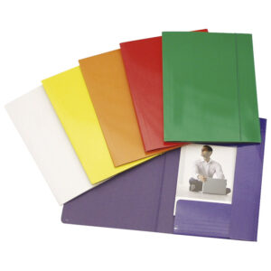 Fascikl klapa s gumicom karton plastificirani A4 Fornax narančasti