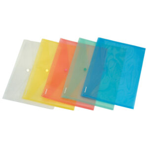 Kuverte s gumbom A4 pp Donau 8544001PL-11 prozirne žute