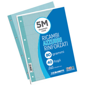 Blok za mapu uložnu 4 rupe A4 crte 40L Blasetti plavi