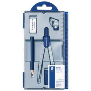 Šestar školski 550 60+gumica+grafitna olovka Staedtler 550 60 S1 blister!!