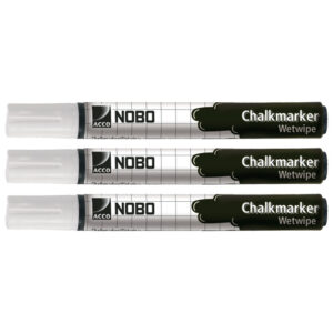 Marker-kreda za staklo 4 mm pk3 Nobo 34438398 bijeli!!