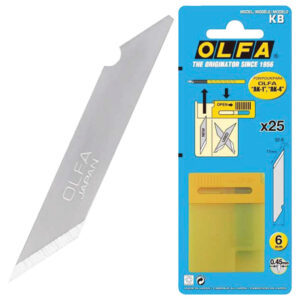 Nož za skalpel  6 mm pk25 Olfa KB srebrni blister